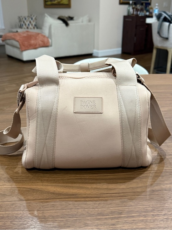 Dagne Dover Handbags - Dagne Dover Mini Duffel Crossbody Bag in Blush Beige